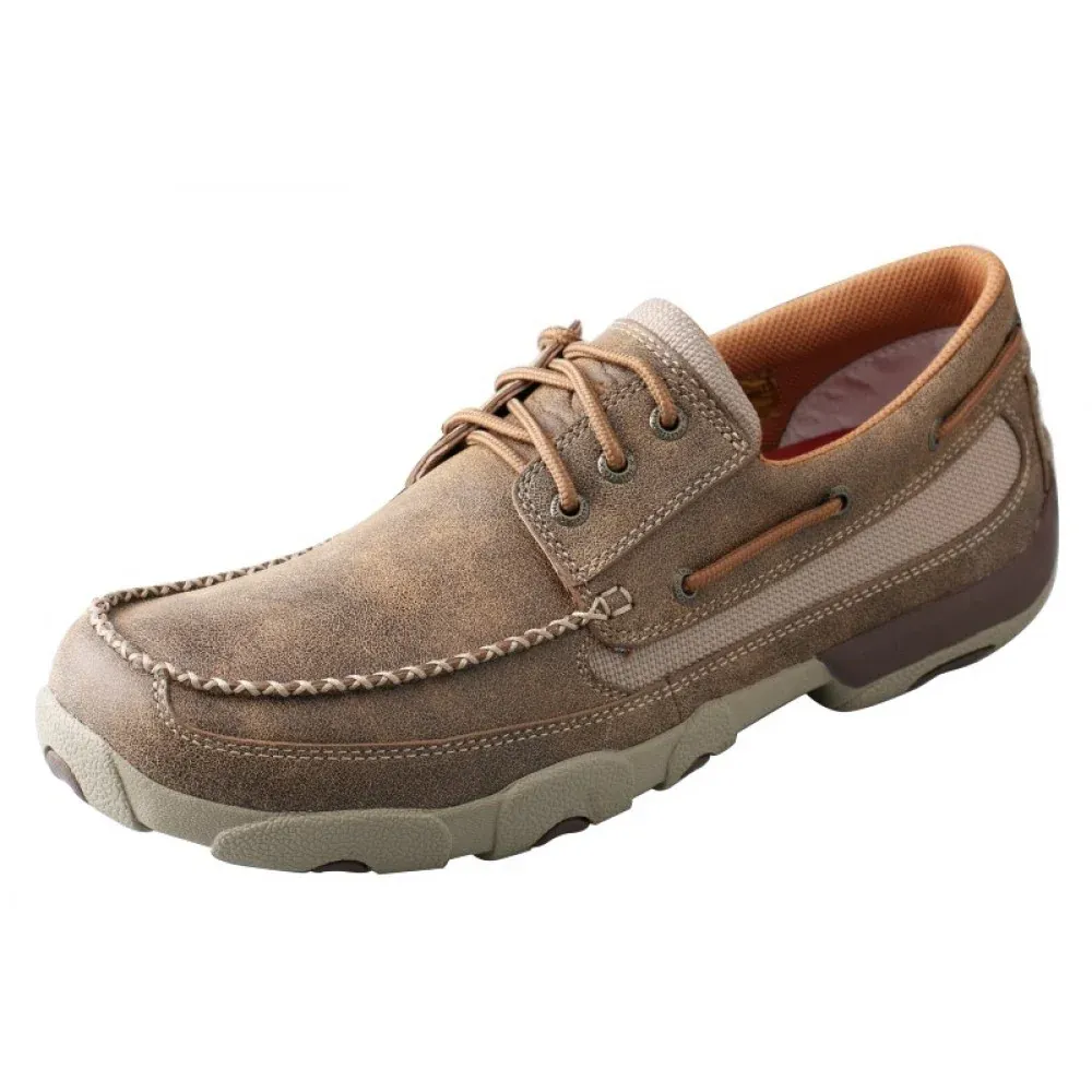 Twisted X Boots Men's Driving Moc, ColorID: BOMBER, Size: 7
