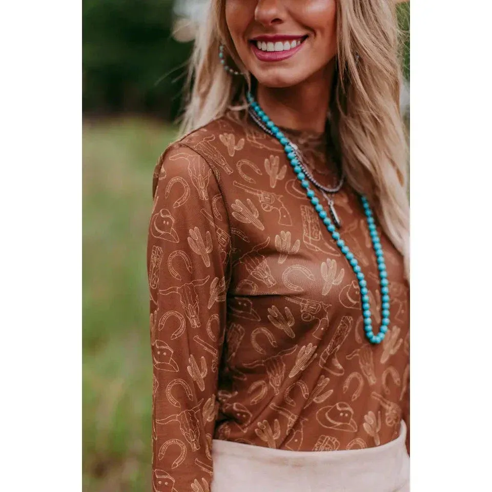 Merigold Kiss Mesh Top -