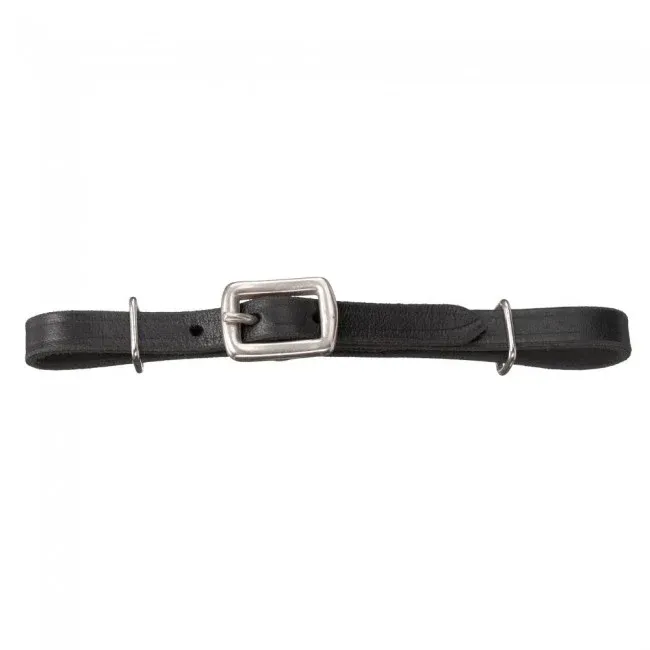 Miniature Curb Strap Flat Leather