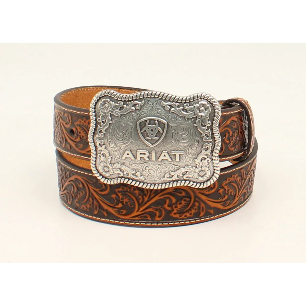 Ariat Men's Western Belt - Black/Tan, Size: 30