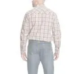 Wrangler Men's Long Sleeve Modern Fit Shirt-Cinnamon/Teal