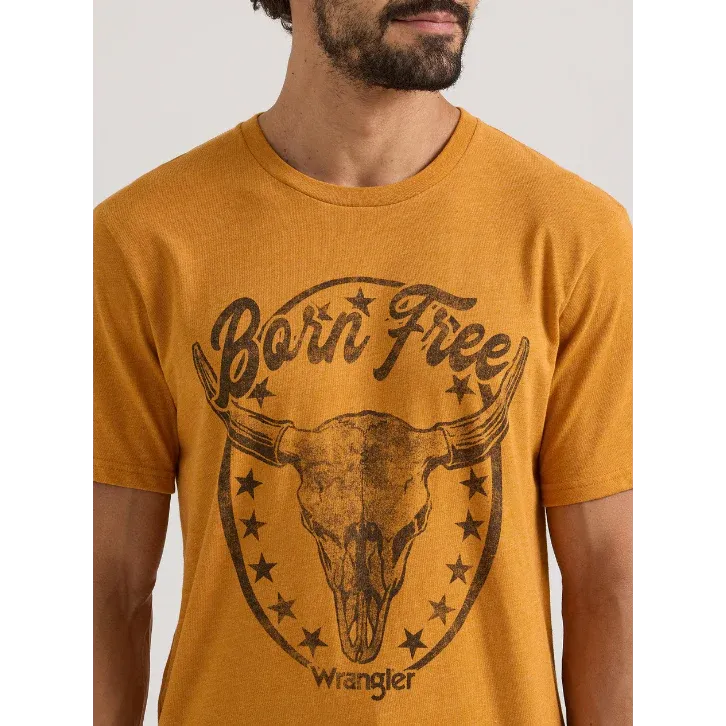 Wrangler® Men's Graphic Short Sleeve T-Shirt - Thai Curry Heather, Size: S