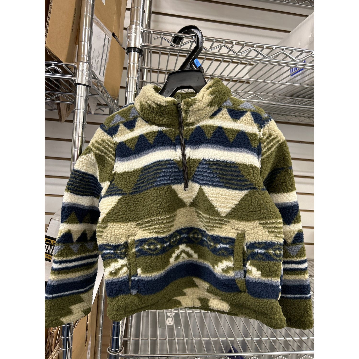 Wrangler Boys Long Sleeve Sherpa Pullover 1/4 Zip
