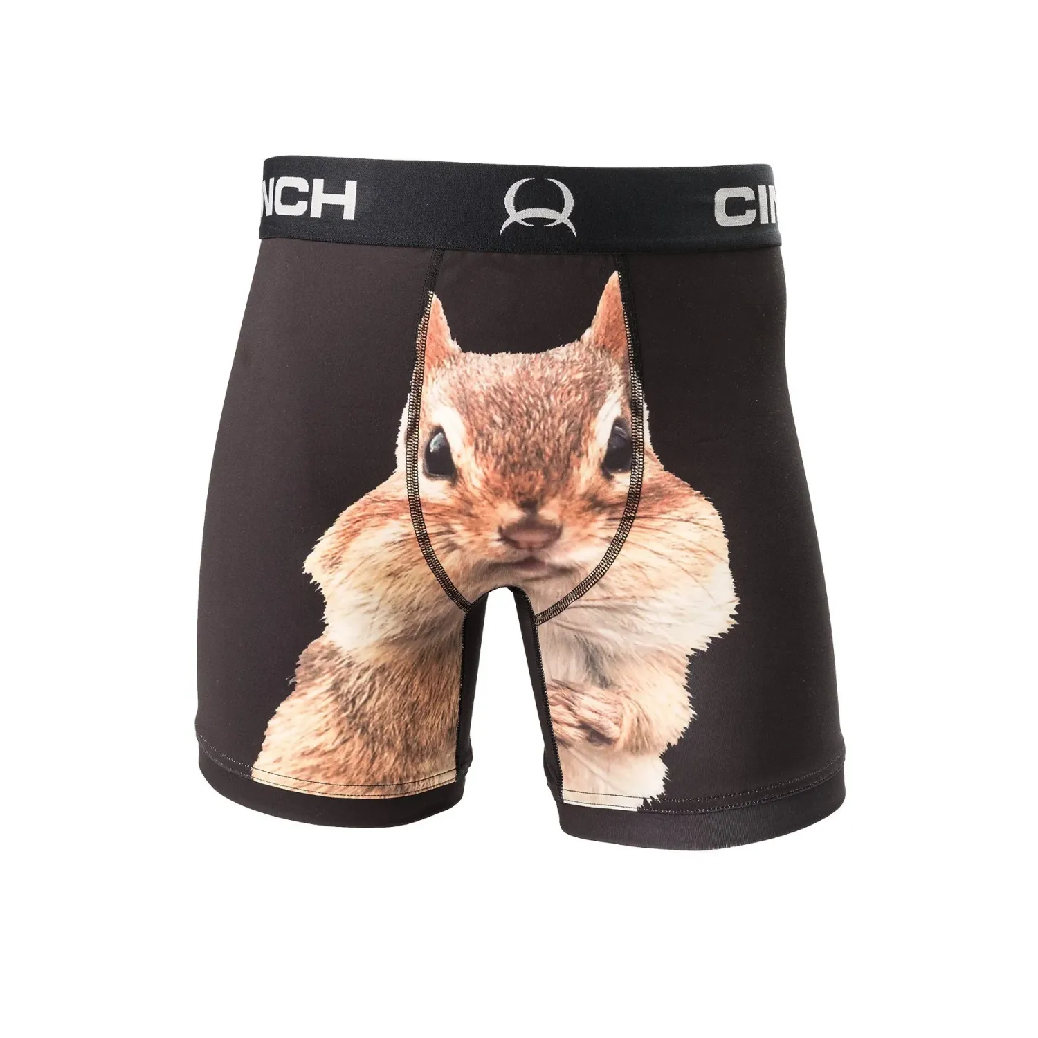 **Cinch Men's Boxer Brief 9" Inseam - Horse Print, Size: S