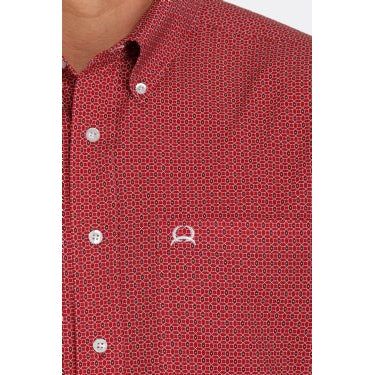 Cinch Mens SS Print Arenaflex Shirt - mtw17040