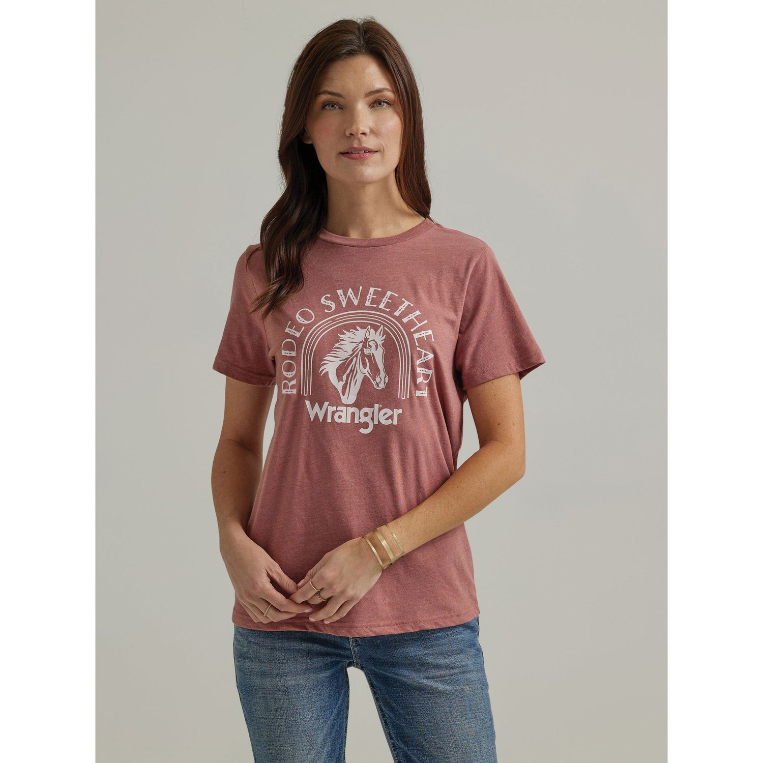 Wrangler Women's Rodeo Sweetheart Graphic Tee - Rust