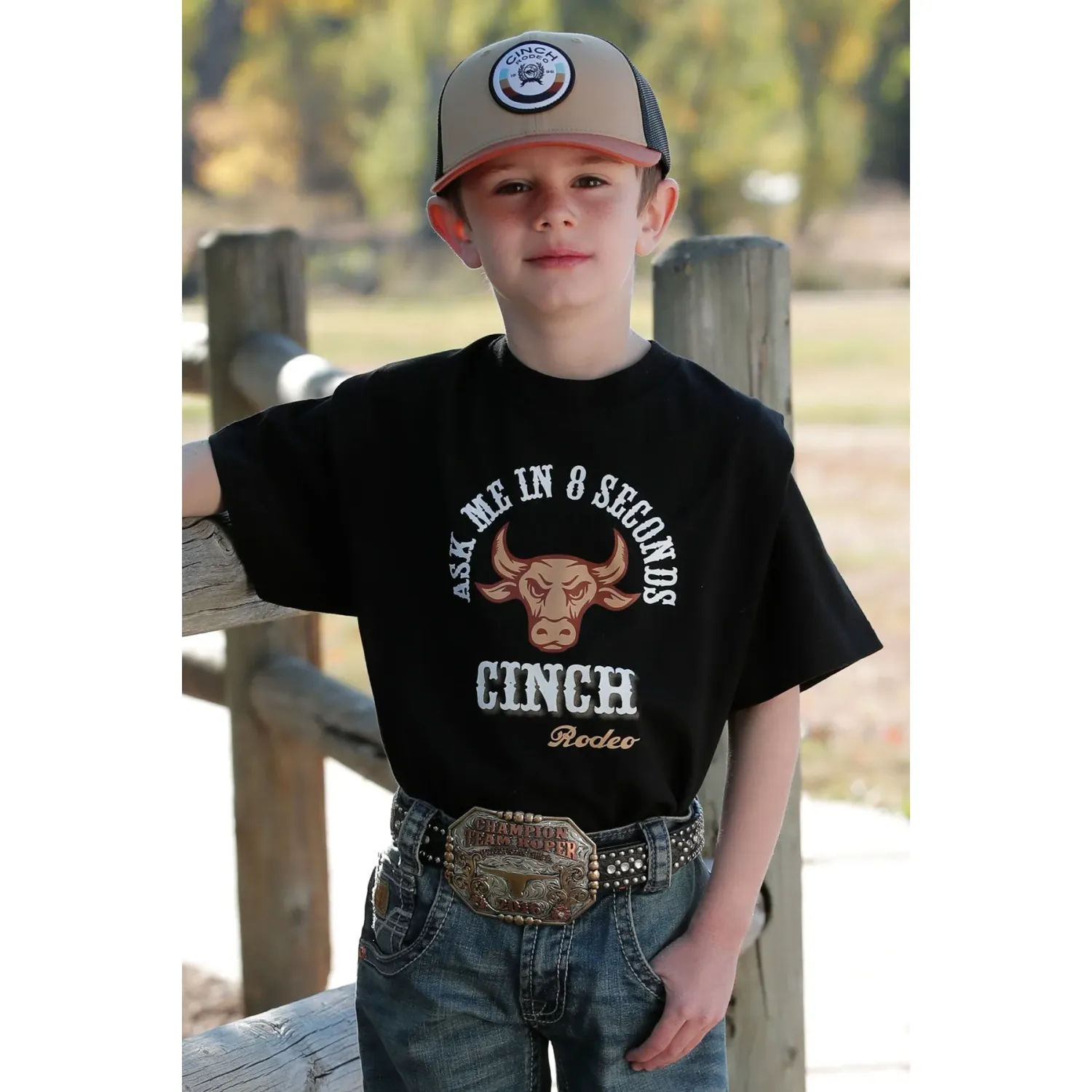 Cinch Boy's Short Sleeve Tee - Black