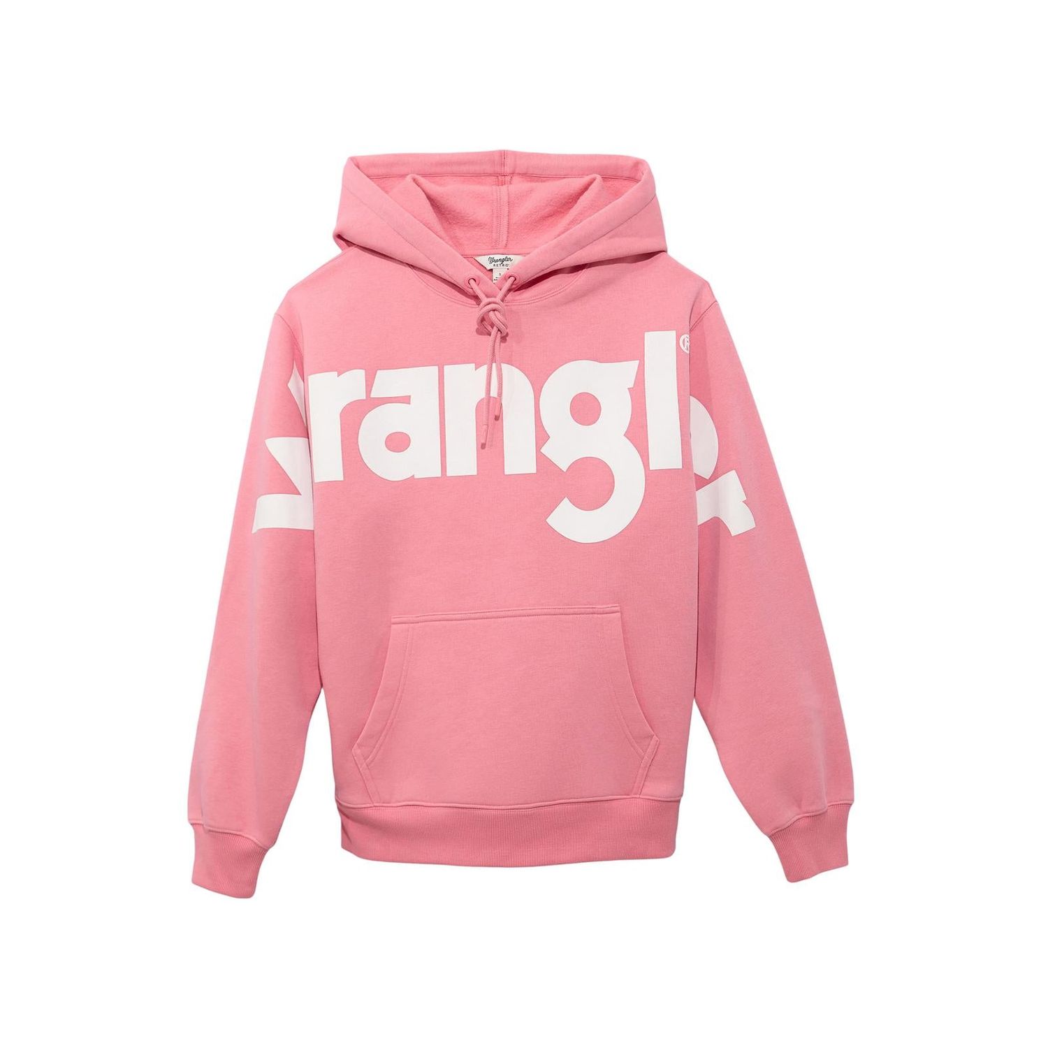 Wrangler Women's Bold Logo Long Sleeve Hoodie- Pink