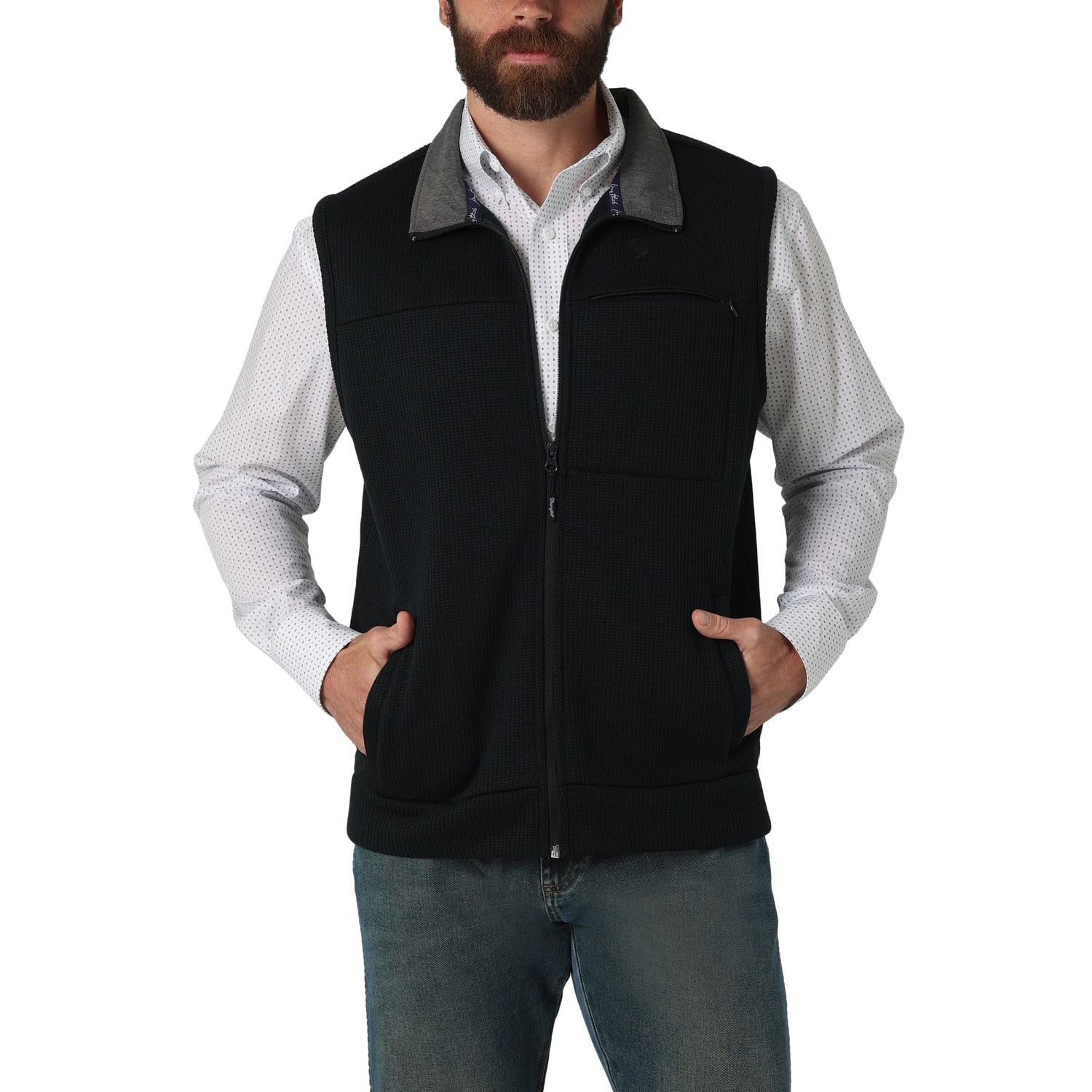 Wrangler Mens GS Knit Vest - Black
