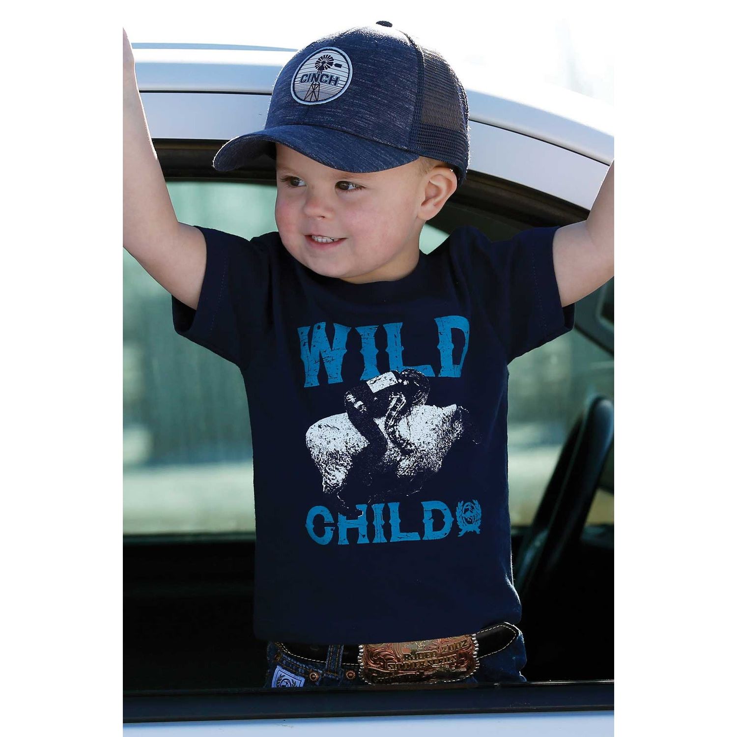 Cinch Boys SS Tee Navy