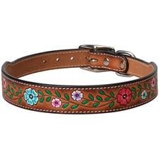 Weaver Painted Floral Collar, Size: 19