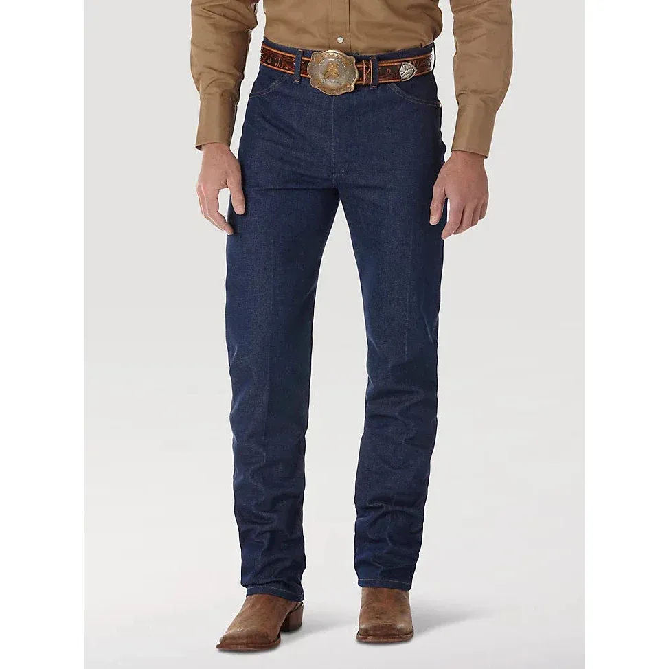 Wrangler Men's Rigid Cowboy Cut Original Fit Jeans - Rigid Indigo-Navy, Length: 29, Size: 27