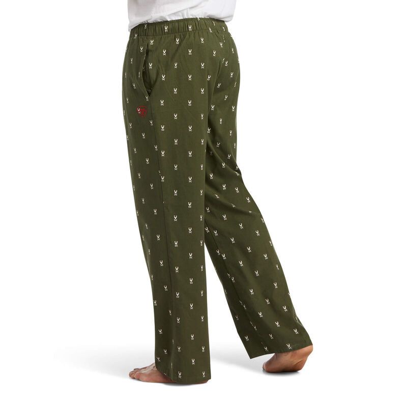 Ariat Men's PJ Pant Hemlock Reindeer