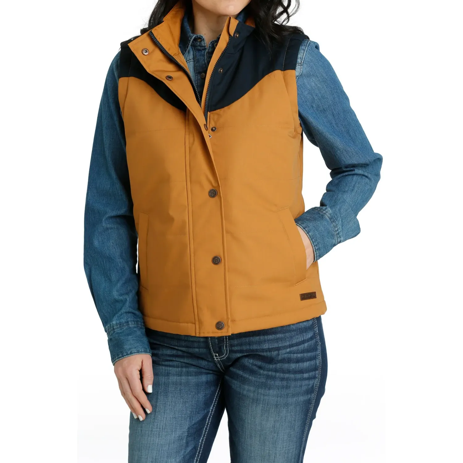 Cinch Women's Canvas Vest Brown