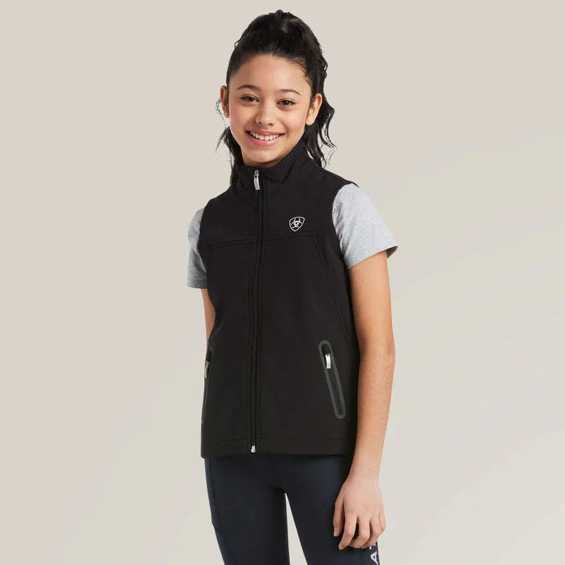 Ariat Youth Team Softshell Vest - Black