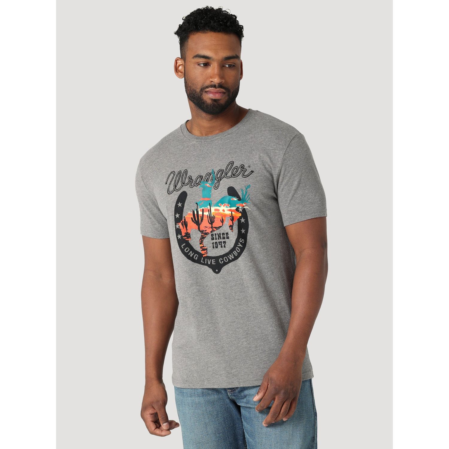 Wrangler Mens Graphic Tee Horseshoe