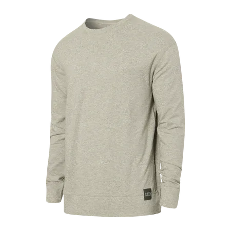 Saxx 3Six Five Long Sleeve Crew, Colour: ASH GREY HEATHER, Size: S