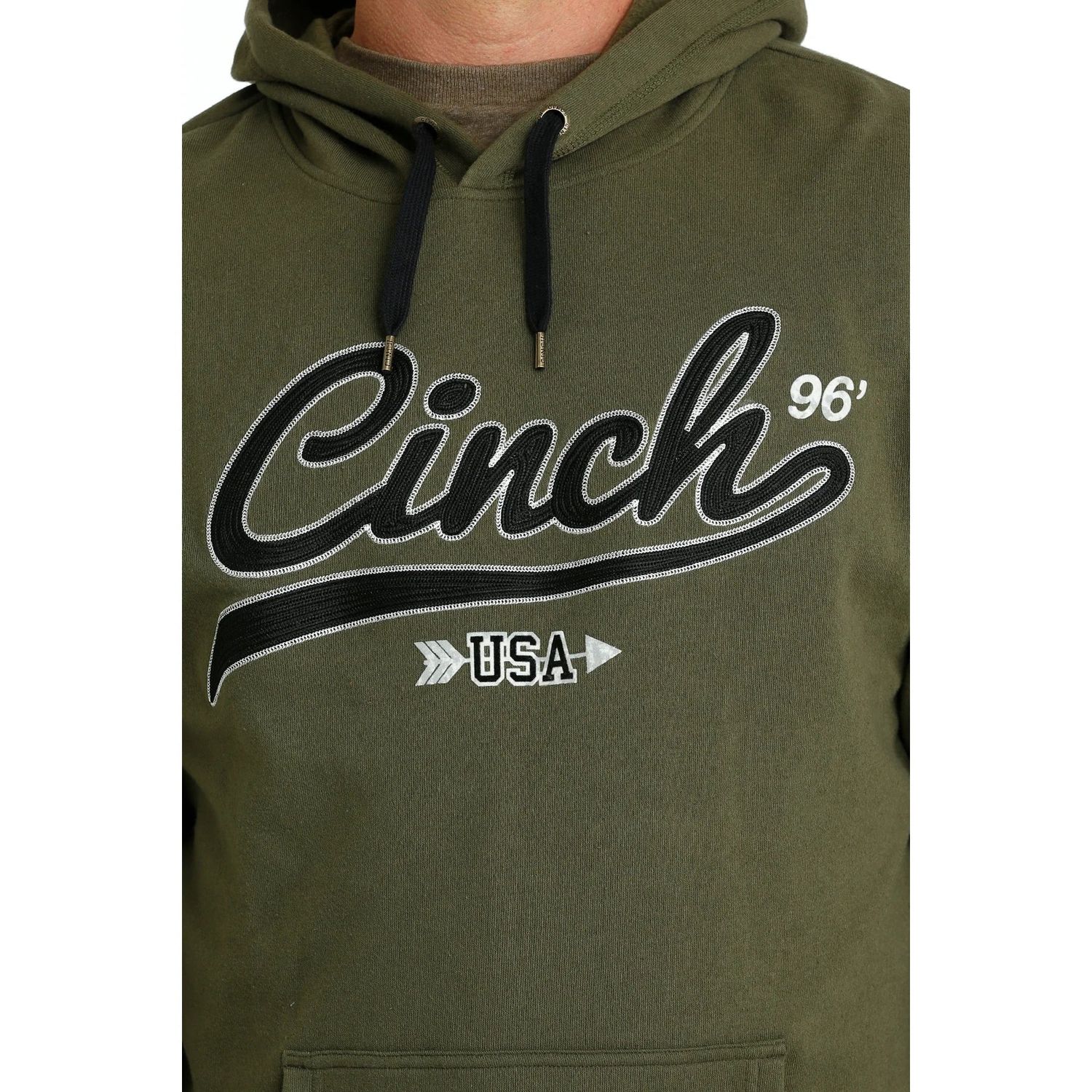 Cinch Men's Pullover Hoodie - Olive
