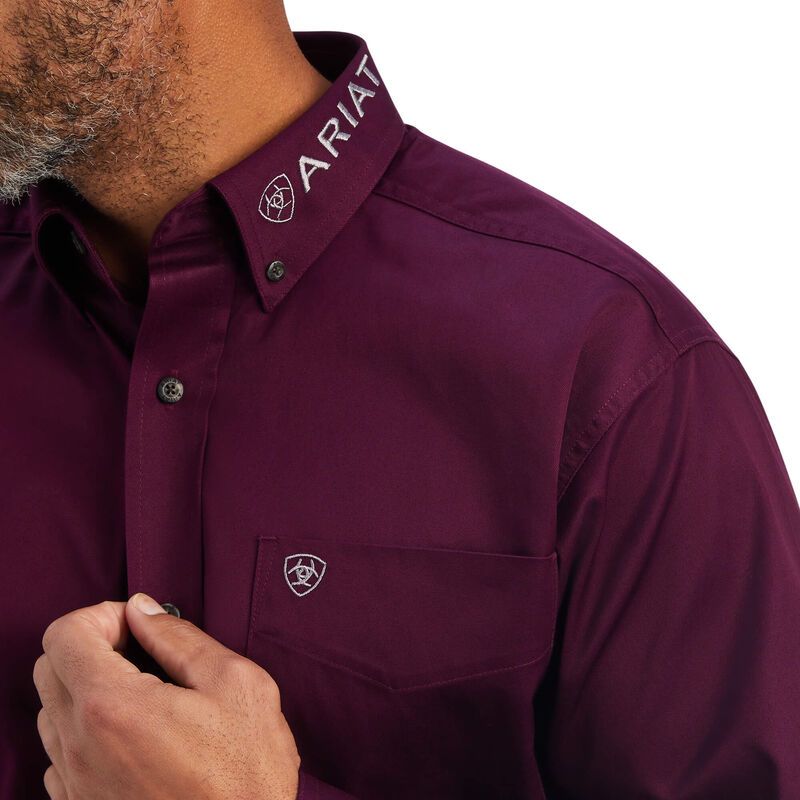 Ariat Mens Team Logo Twill Classic LS Shirt - 10042179