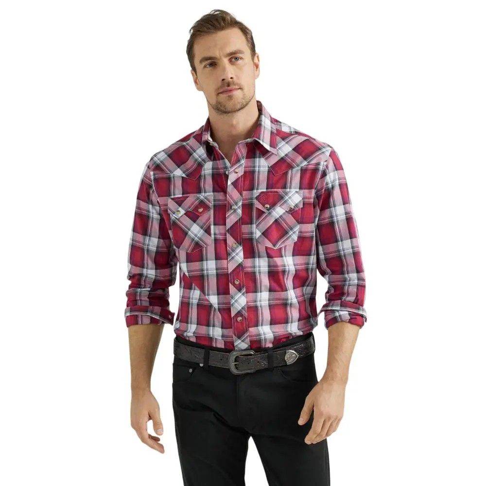 Wrangler Men's Retro Long Sleeve Modern Fit Shirt