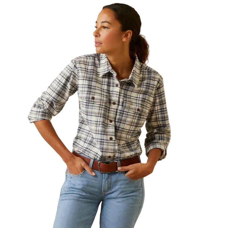 Ariat Women's Rebar Flannel DuraStretch Work Shirt - String Plaid, Size: 3X