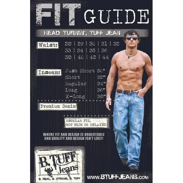 B.Tuff Men's Torque Jeans - Medium Stonewash