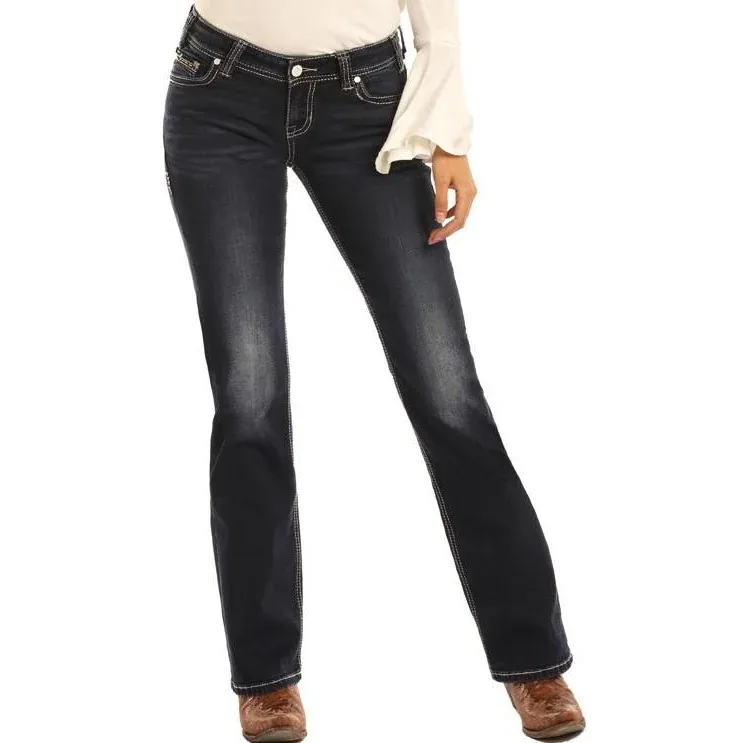 Rock &amp; Roll Denim - Juniors Mid Rise\, Inseam: 32, Waist: 24