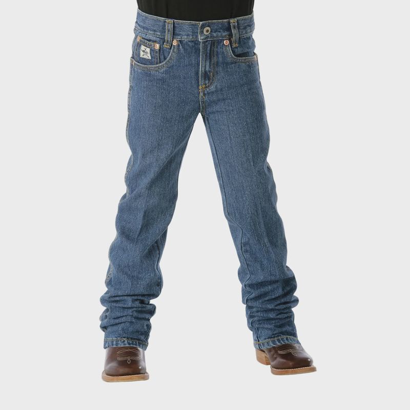 Cinch Boy's Original Regular Fit Jeans - Medium Stonewash