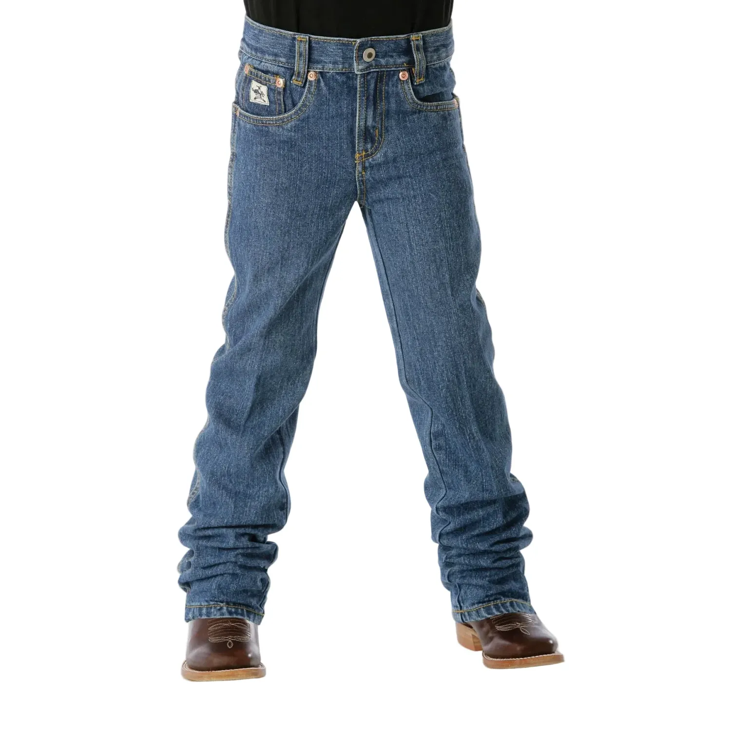 Cinch Boy's Original Regular Fit Jeans - Medium Stonewash