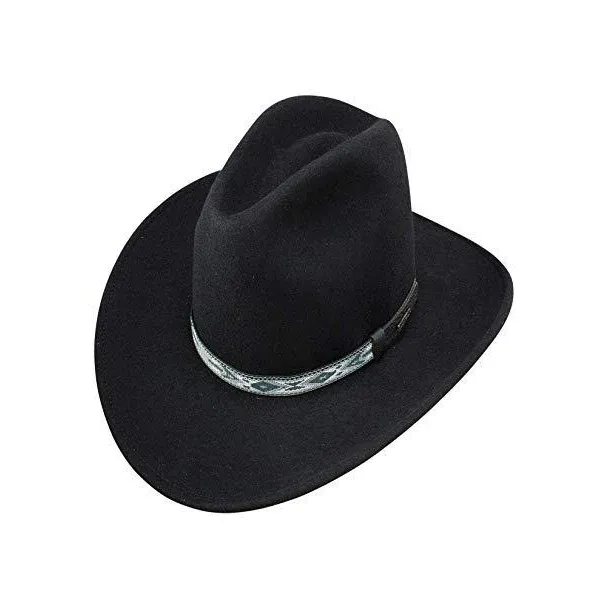Stetson Western Felt Hat - Granger, Colour: BLACK, Size: SMALL