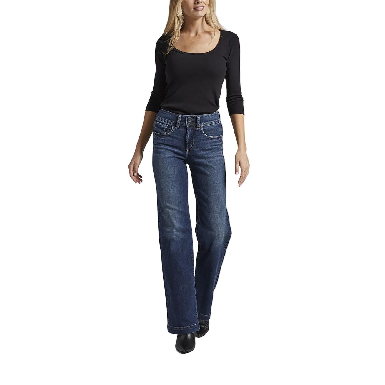 Silver Women's Avery High Rise Trousers