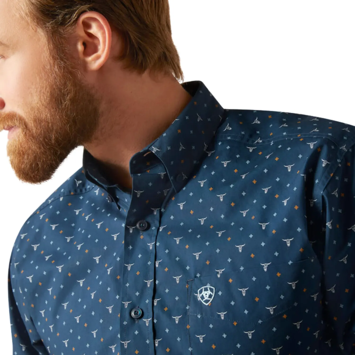 Ariat Men's Gavyn Fitted Shirt - Moonlit Ocean