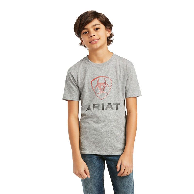 Ariat Boys Blends SS Tshirt Athletic Heather