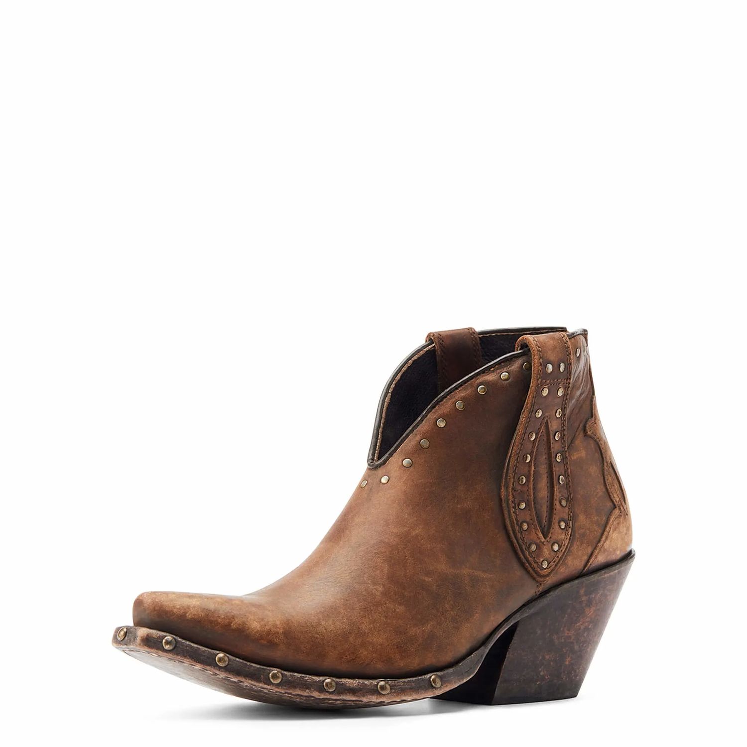 Ariat Womens Greeley Booties - Naturally Distressed Brown