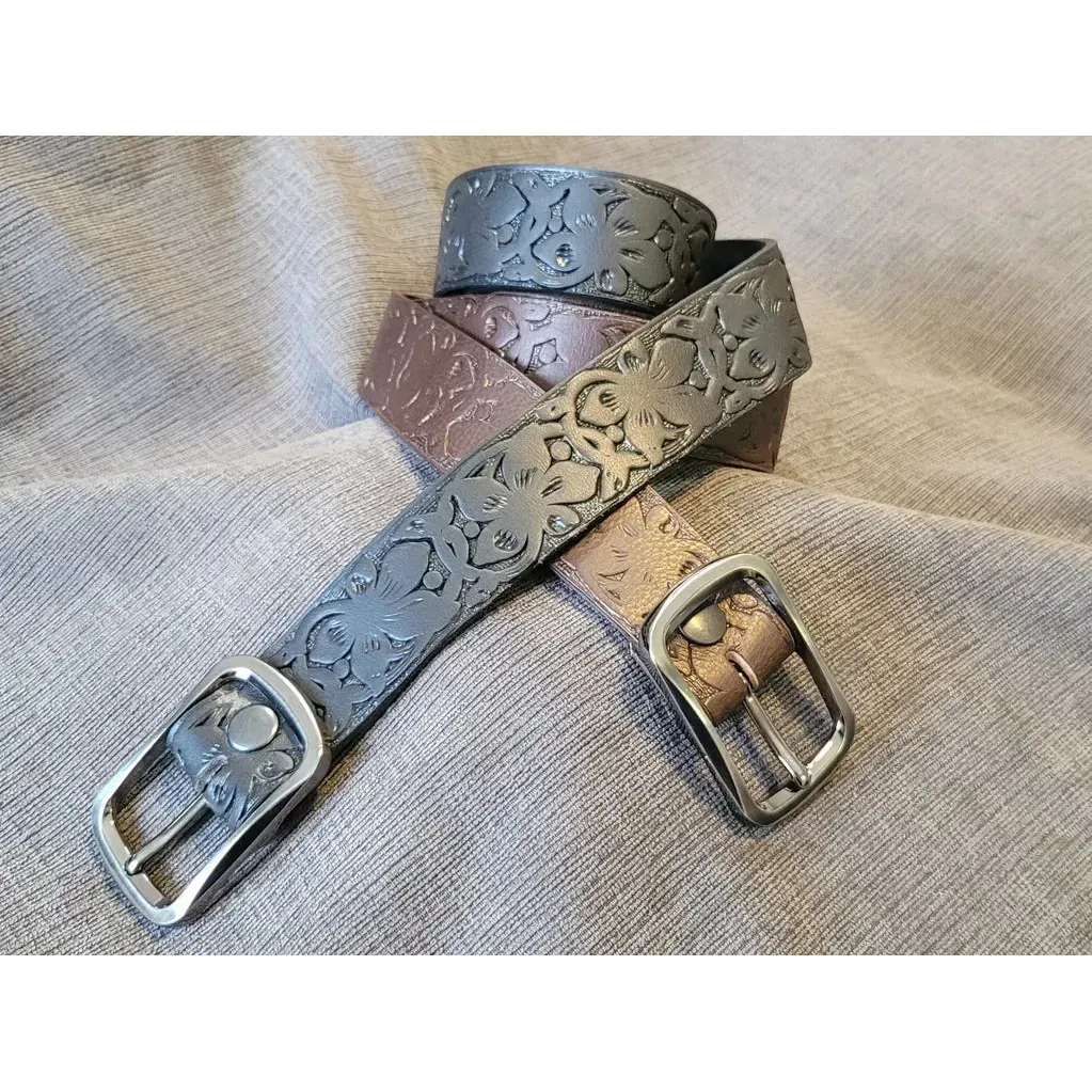 Barrett Women's Floral Embossed Belt- Multiple Colours