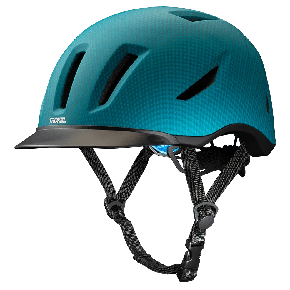 Troxel Terrain Helmet, Color: Teal Carbon, Size: S