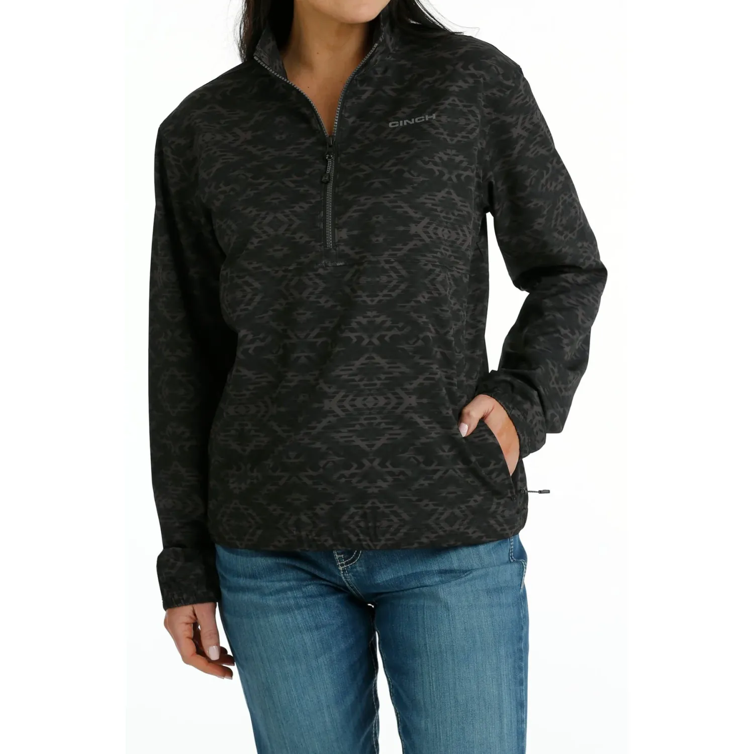 Cinch Women's 1/2 Zip Pullover - Black