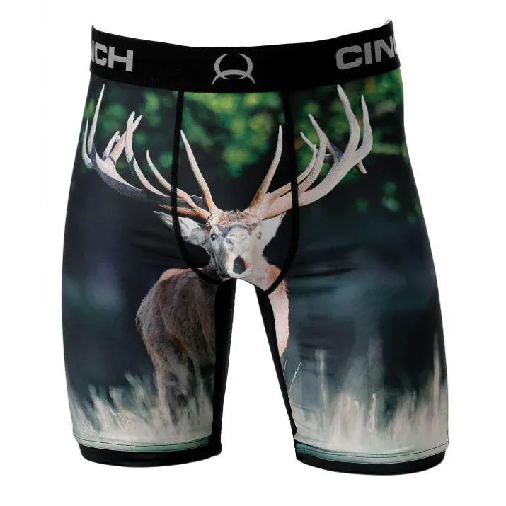 Cinch Men's 9" Elk Boxer Briefs - Multi, Size: S