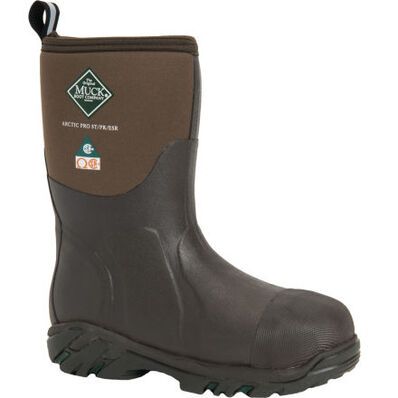 Muck Boots Men's Steel Toe CSA Arctic Pro Mid Boots - Brown