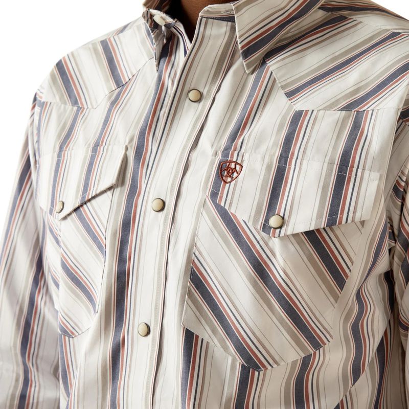 Ariat Men's Pro Series Warrick Long Sleeve Classic Fit Shirt - White