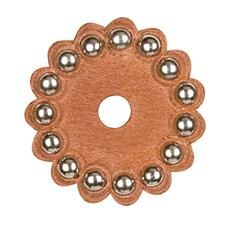 Weaver Leather Replacement Leather Rosettes - Russet, ColourID: RUSSET