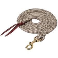 Weaver Leather 10' Ecoluxe Lead w/BP Snap - Multiple Colours, Color: 404- Turquoise/Brown/Tan