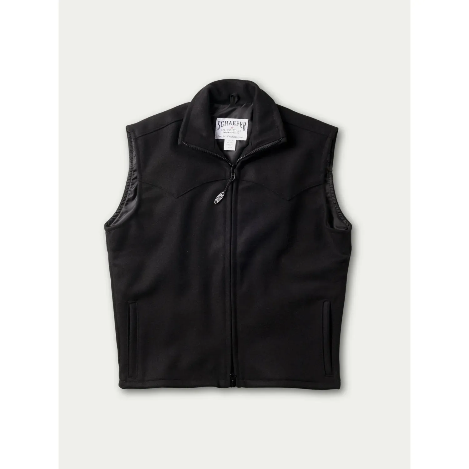 Schaefer Men's Wool Arena Vest, Color: Black, Size: 2XL