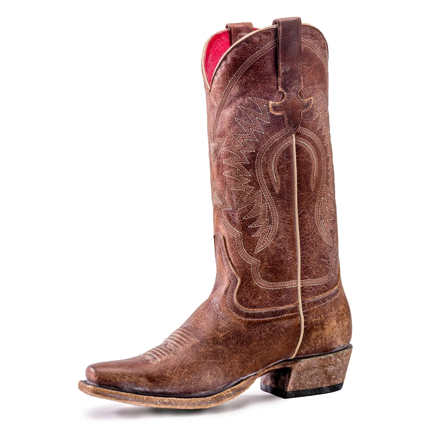 Macie Bean Women's Western Boot, Colour: Tan Dublin/Bari Rust, Size: 6