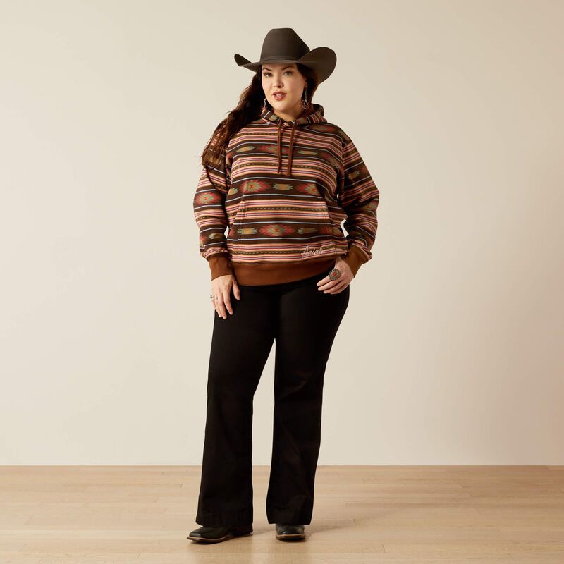 Ariat Women's Skyline Serape Print Hoodie - Soft Silt