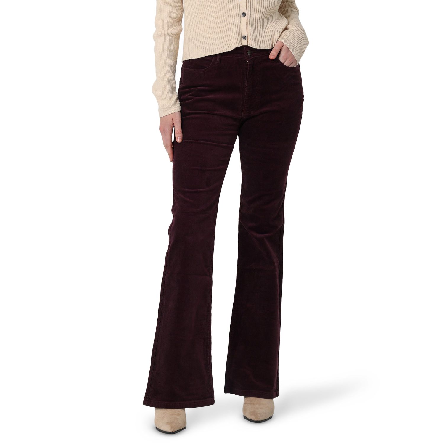 Wrangler Womens Corduroy Fierce Flare Jeans