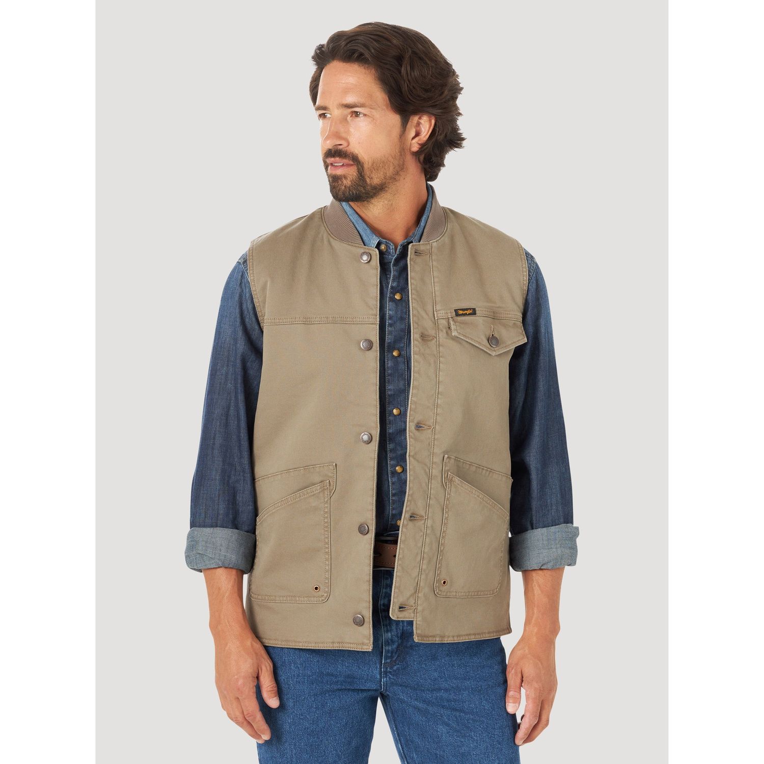 Wrangler Mens Corduroy Rancher Vest
