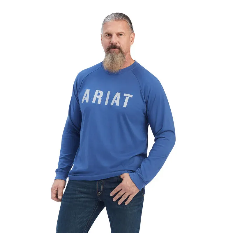 Ariat Mens Rebar CottonStrong Block T-Shirt, Size: 3XL