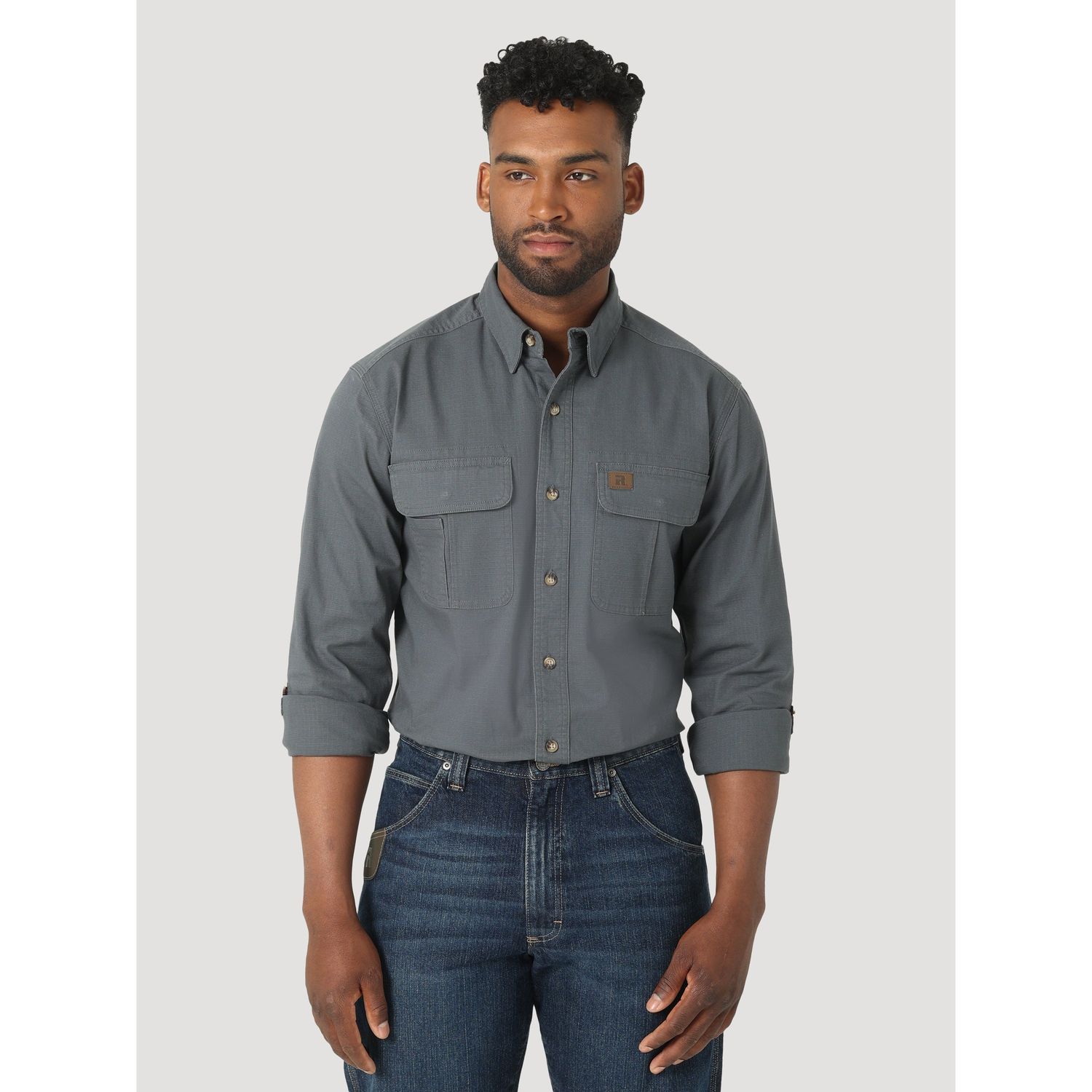 Wrangler Men's LS Ripstop Shirt