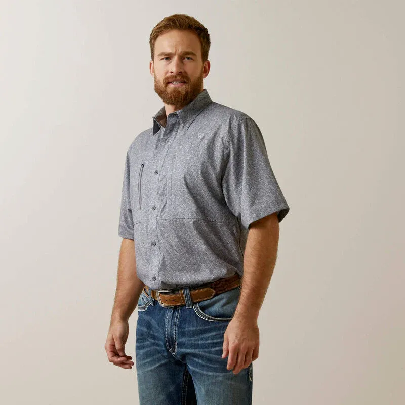 Ariat Men's VentTEK Classic Fit Shirt - Cloud Cover, Size: LG R